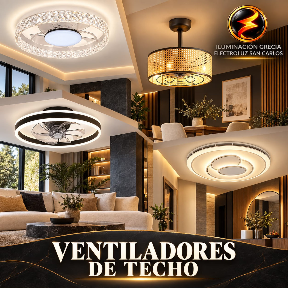 Showroom Ventiladores - Opción Oscura Premium