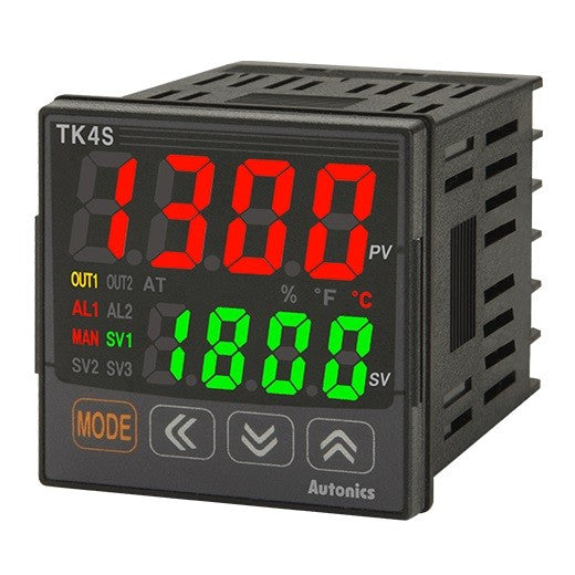 CONTROL TEMPERATURA 48X48x65mm TIPO ENTRADA TERMOPAR, RTD, ANALOGA 0-10V 0-20mA 4-20mA SALIDA 1 CORRIENTE 4-20mA O SSR 11VDC OPCION ALARMA 1/2 COMUNICACION RS485 100-240VAC MODO ON-OFF, PID