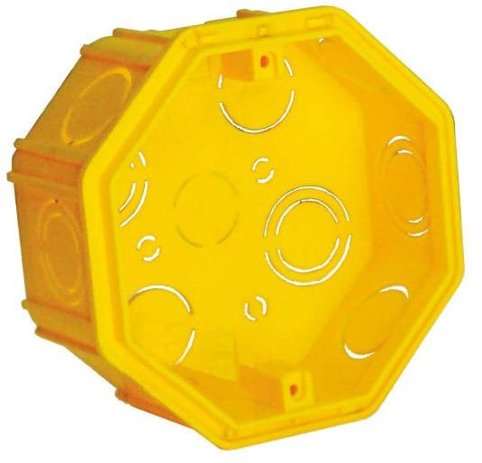 CAJA PLASTICA DE EMBUTIR OCTOGONAL GRANDE