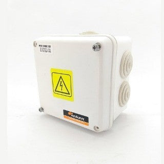 CAJA PASO PLASTICA IP55 115X115X81 CON CONOS PASACABLE