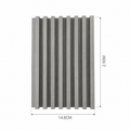 LAMINA ACANALADA 148MM ESTILO GRIS PERLADO JS-55 X 2.90M