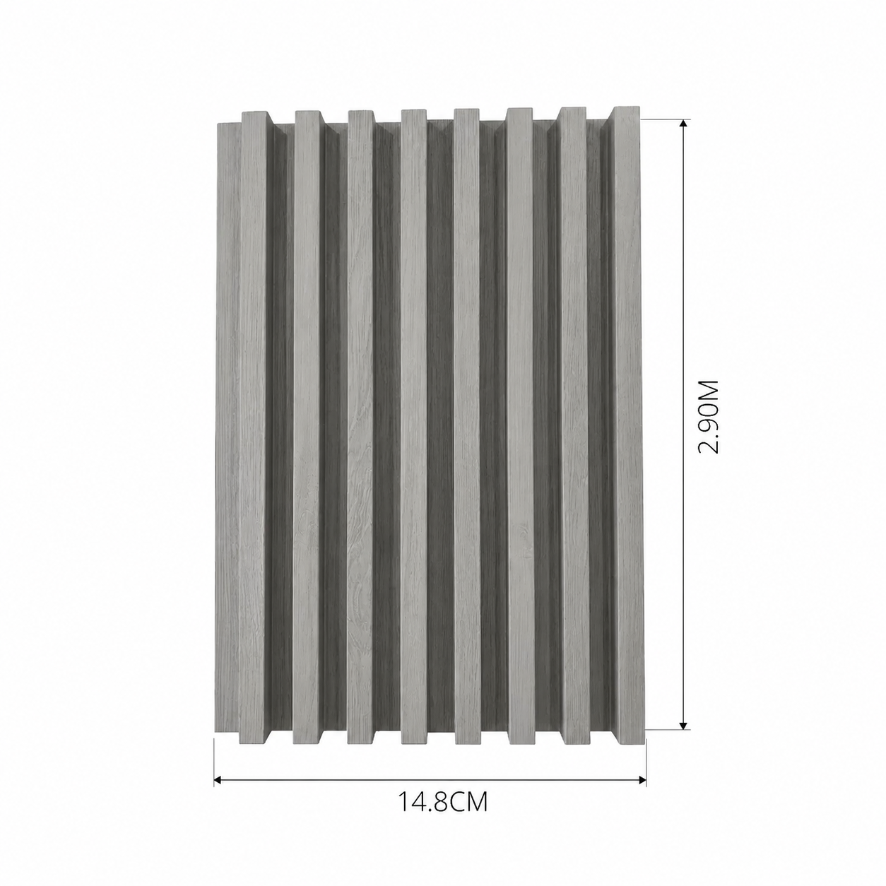LAMINA ACANALADA 148MM ESTILO GRIS PERLADO JS-55 X 2.90M