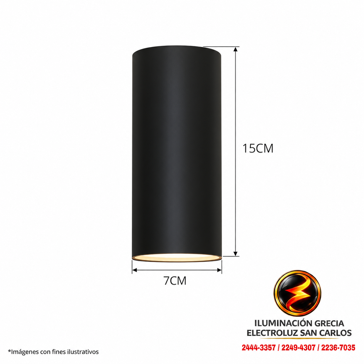 APLIQUE LED PARA PARED OS-W15/3-2-6W 8004 NEGRO 3000K