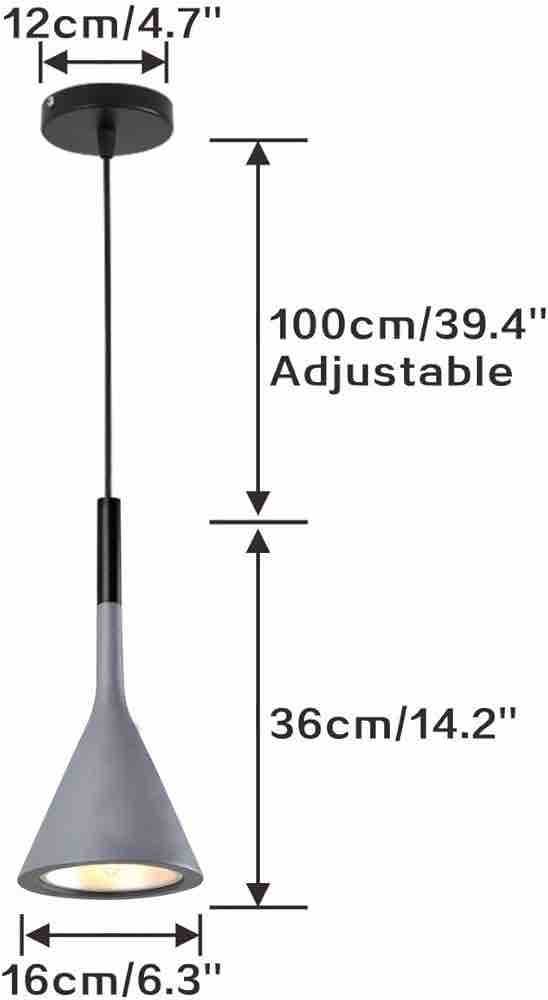 325-81 LÁMPARA MINIMALISTA INDIVIDUAL GRIS