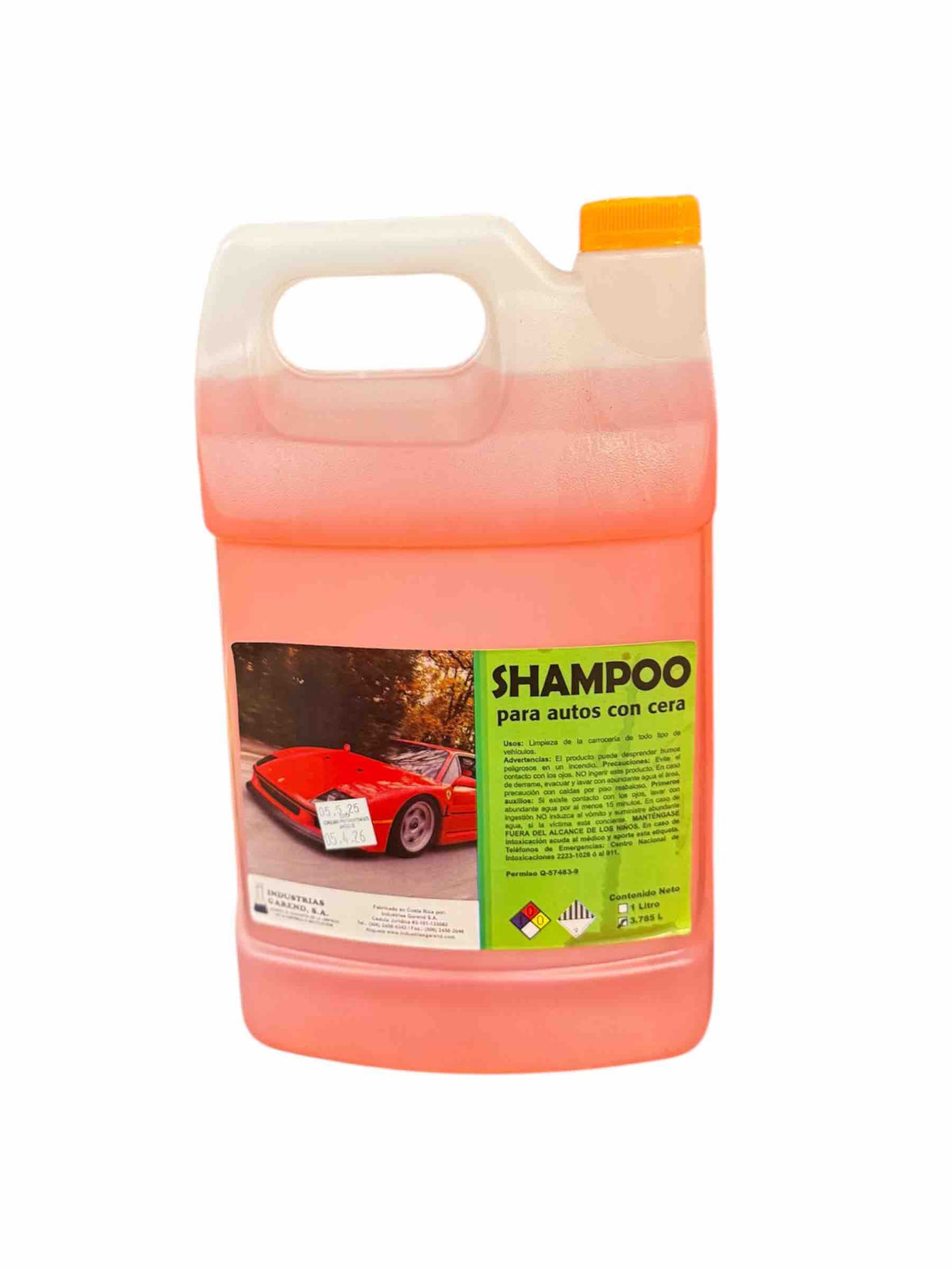 SHAMPOO PARA AUTOS CON CERA 3,785L SKU : 410-14