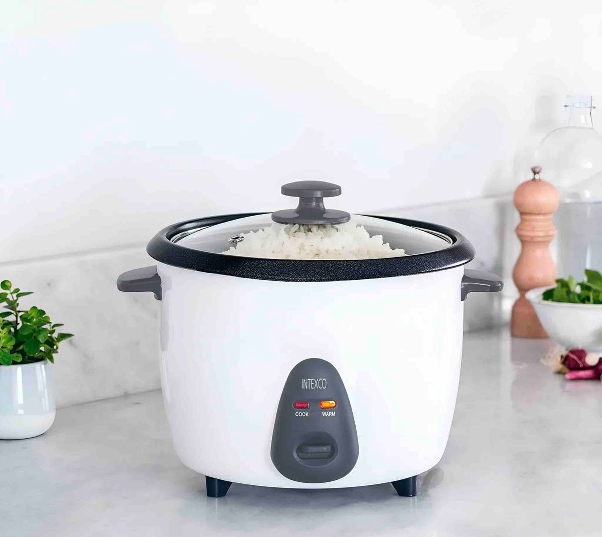 ARROCERA BLANCA 10 TAZAS 1.8L 700W INTEXCO