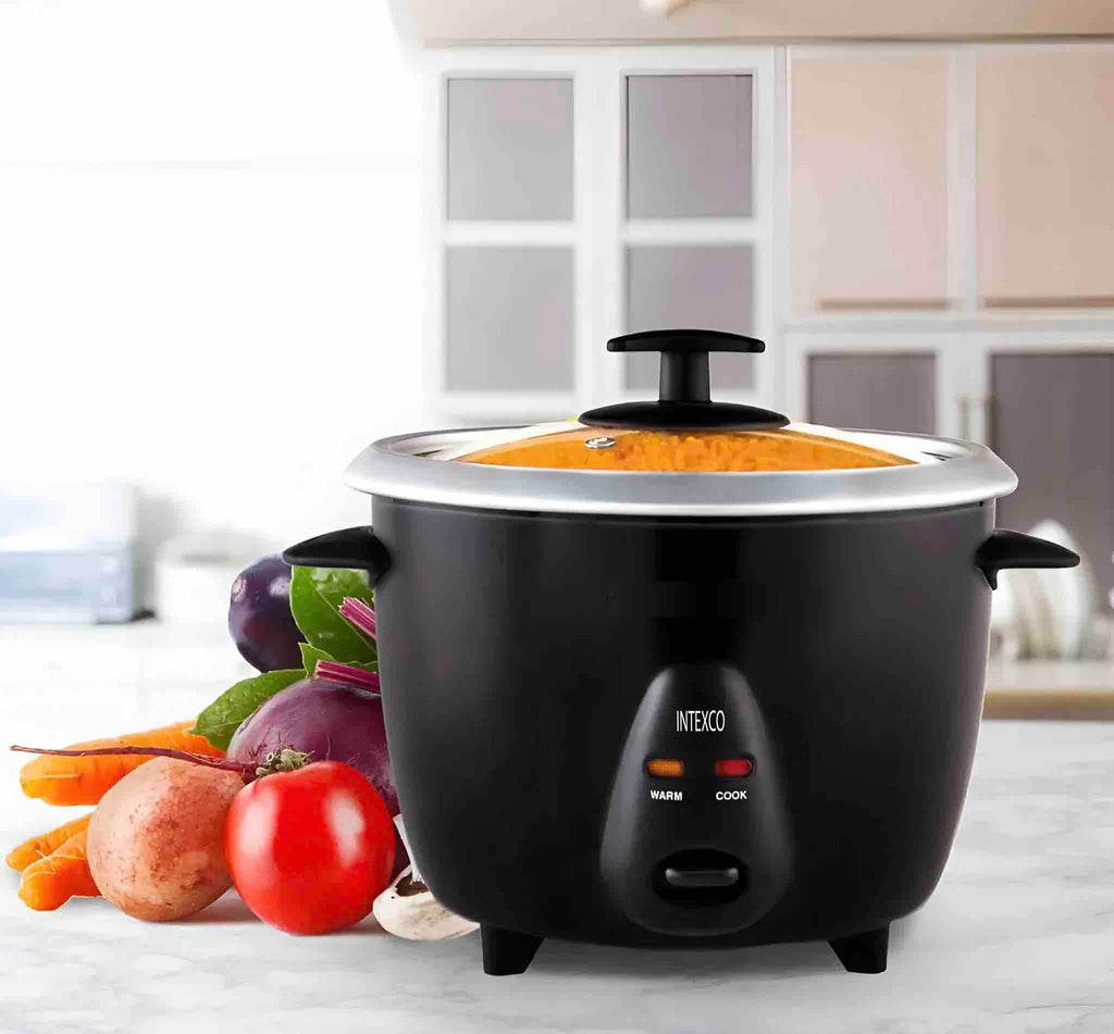 ARROCERA NEGRA 10 TAZAS 1.8L 700W INTEXCO