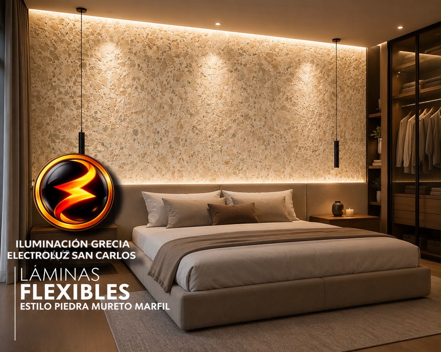 FACHALETA FLEXIBLE PIEDRA PRFV 1.20M X 60CM GRANITO BEIGE WP-6003-1