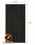 FACHALETA FLEXIBLE PIEDRA PRFV 1.10M X 1.50M MURETO NEGRO MATE WP-9031