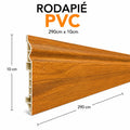 RODAPIE RÚSTICO PLÁSTICO 3 METROS