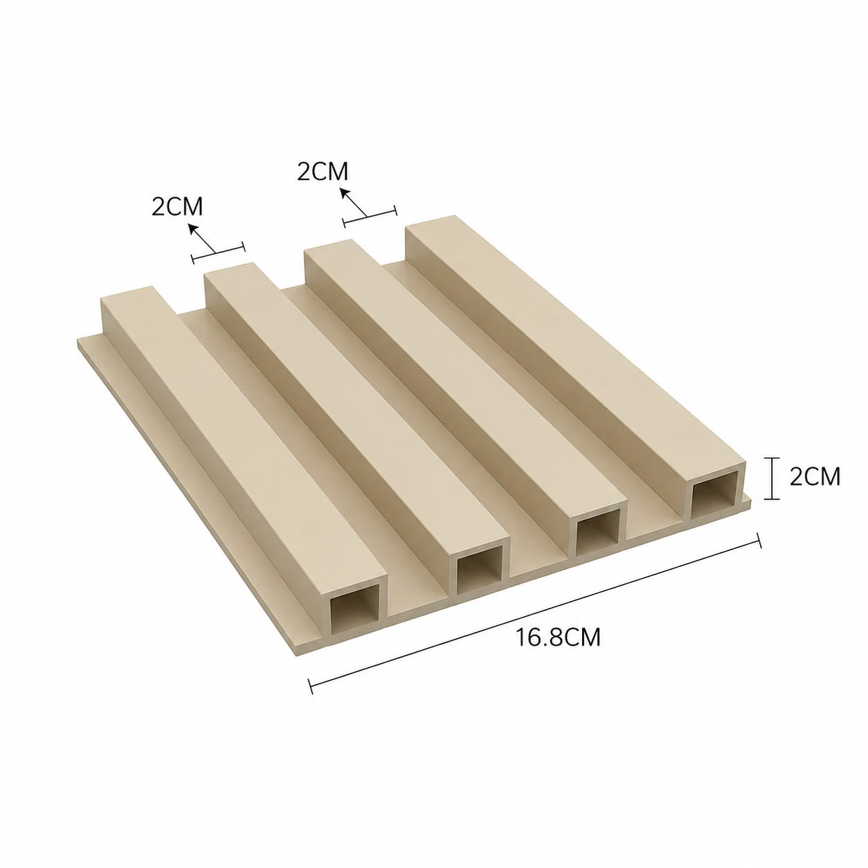 LAMINA ACANALADA 168MM ESTILO BEIGE B9041 X 2.9M