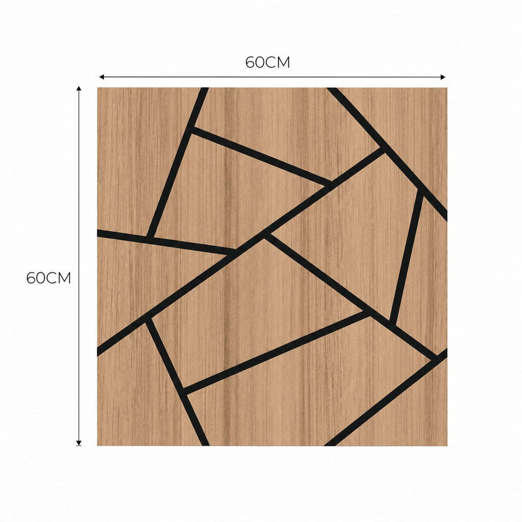 LÁMINA ACÚSTICA FIBRA DE POLIESTER P.E.S BEIGE MOSAICO 60CM X 60CM 17MM UNIDAD XYBZ-024B