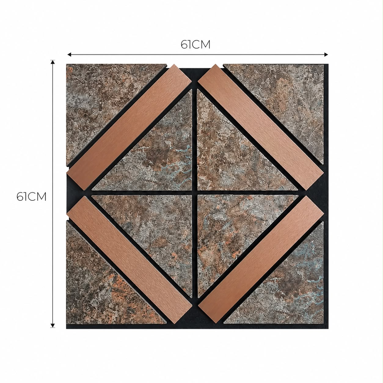 LÁMINA ACÚSTICA FIBRA DE POLIESTER P.E.S GLACEADA 61CM X 61CM 17MM UNIDAD XYBZ-027