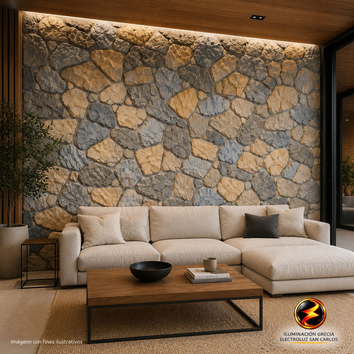 60-02996 LAMINA TEXTURA DE PIEDRA DE  COLORES PU-2-A P.U 60CM X 1.20M