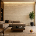 60-03002 LAMINA TEXTURA DE PIEDRA TUBULAR  BLANCO PU-10-A P.U 60CM X 1.20M