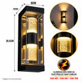 APLIQUE LED MEDIANO PARA PARED 2 LUCES OS-W316/1 NEGRO 3000K