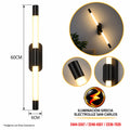 APLIQUE LED PARA PARED 2 BARRAS MINIMALISTA 3943-600CN