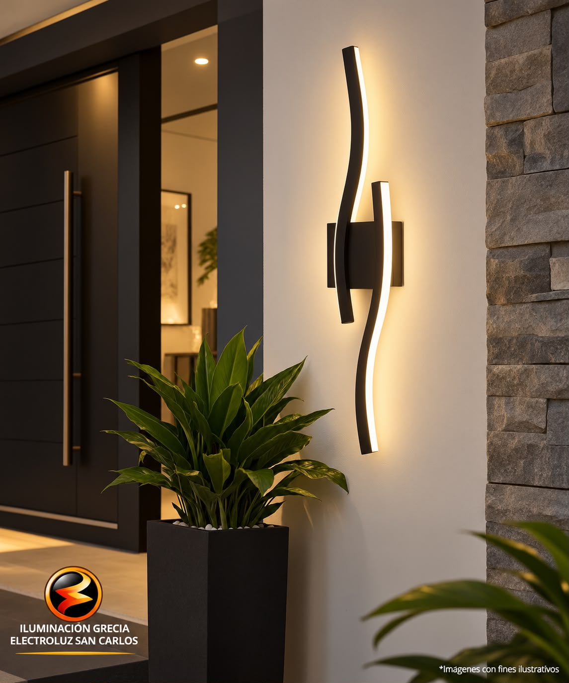 APLIQUE LED 9561-600 CM DE PARED LARGO