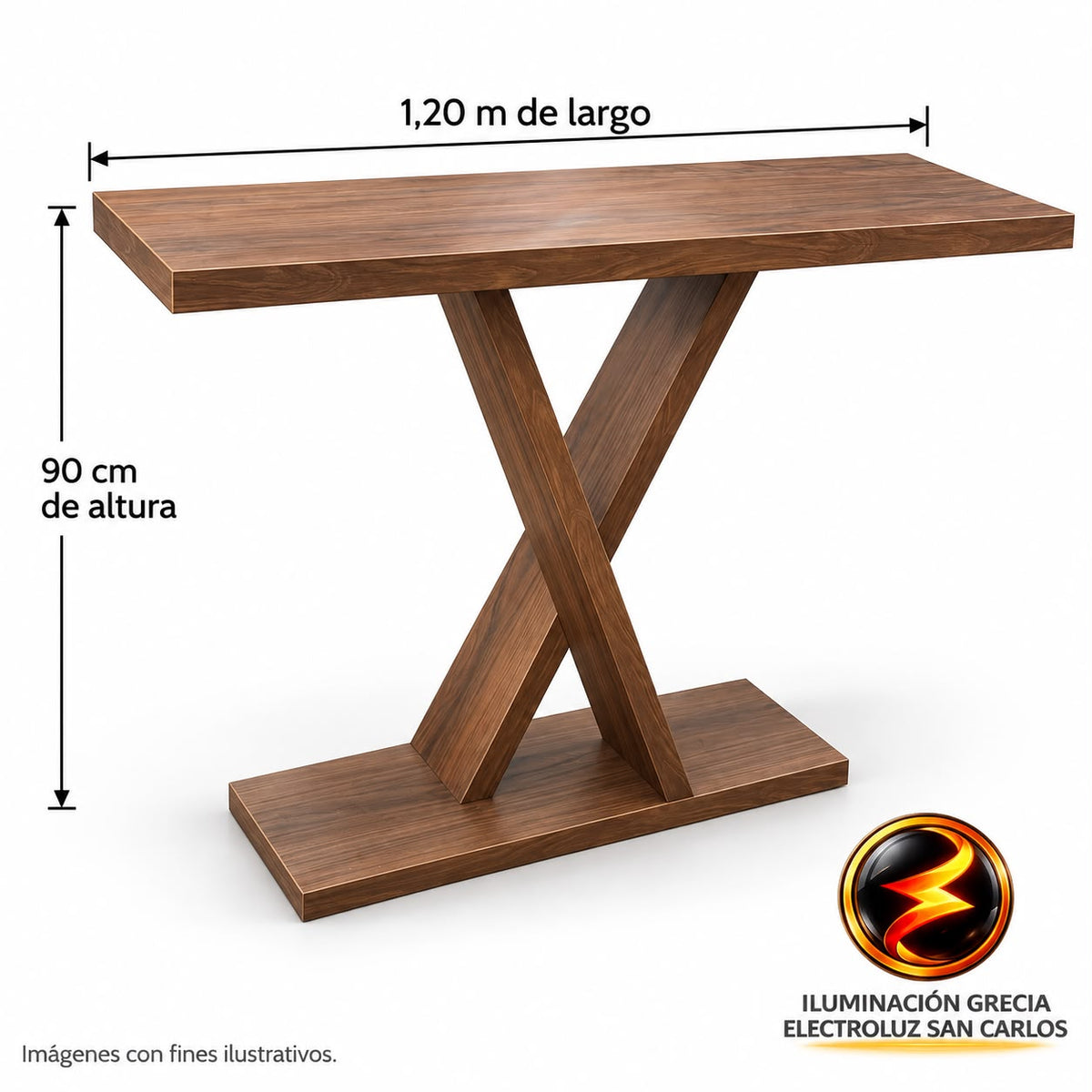 26-00157 / MESA MELAMINA TIPO CONSOLA 1.20CM X 90CM