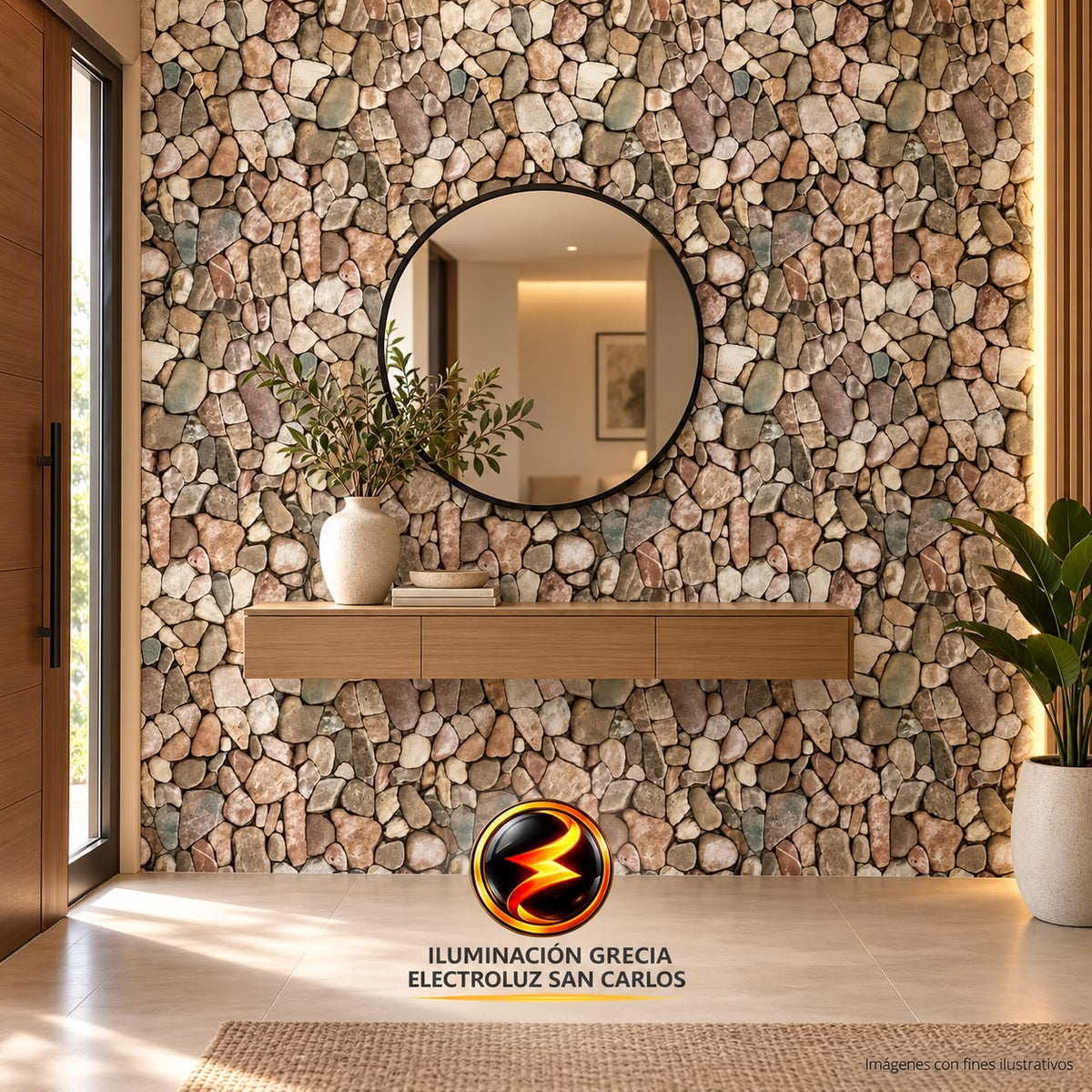 LÁMINA ADHESIVA PAPEL TAPIZ 1.20M X 3M PARA PARED BLANCO VETAS MARRÓN DECORATIVO JQ-YP-154