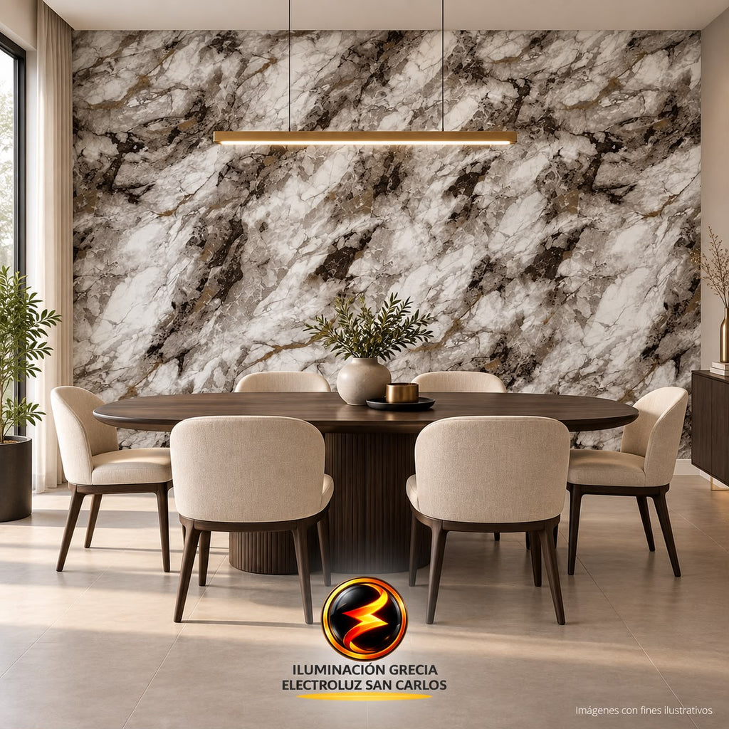 LÁMINA ADHESIVA PAPEL TAPIZ 1.20M X 3M PARA PARED BLANCO VETAS MARRÓN DECORATIVO JQ-YP-003