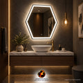 ESPEJO LED HEXAGONAL 6060 TÁCTIL 600*600