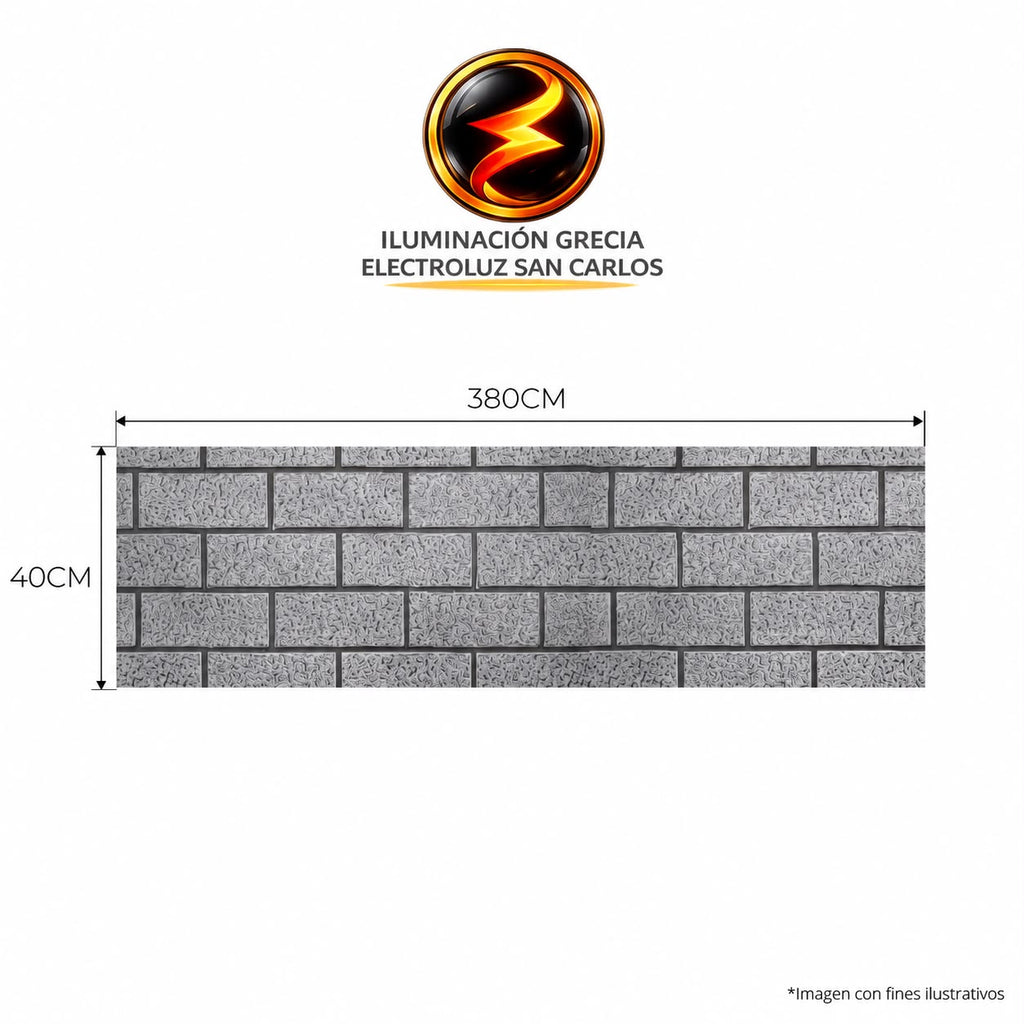 LÁMINA SIDING LADRILLO GRIS EN DOBLE CAPA METÁLICA TIPO SANDWICH DE POLIURETANO SSBZ006