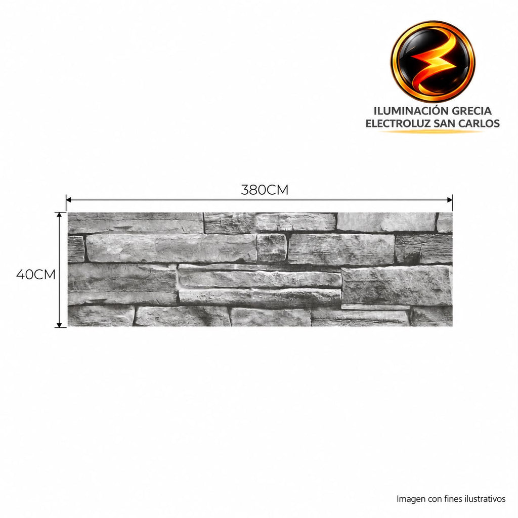 LÁMINA SIDING STONE EN DOBLE CAPA METÁLICA TIPO SANDWICH DE POLIURETANO TTDLS007