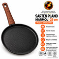 341-24 / SARTÉN PLANO 25CM MÁRMOL SPCR25MB