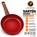 341-38 / SARTEN 26CM MARMOL ROJO /SP126MB-R