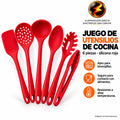 341-34 / SET DE UTENSILIOS DE SILICON UTSR06