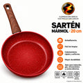 341-16 / SARTÉN 20CM MÁRMOL ROJO SP120MB-R