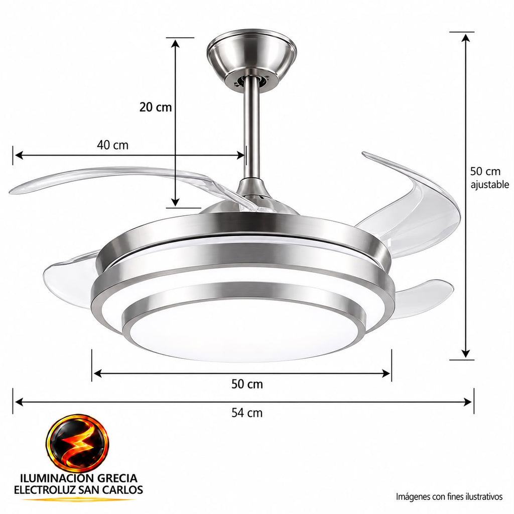 VENTILADOR DE TECHO CON LAMPARA 810