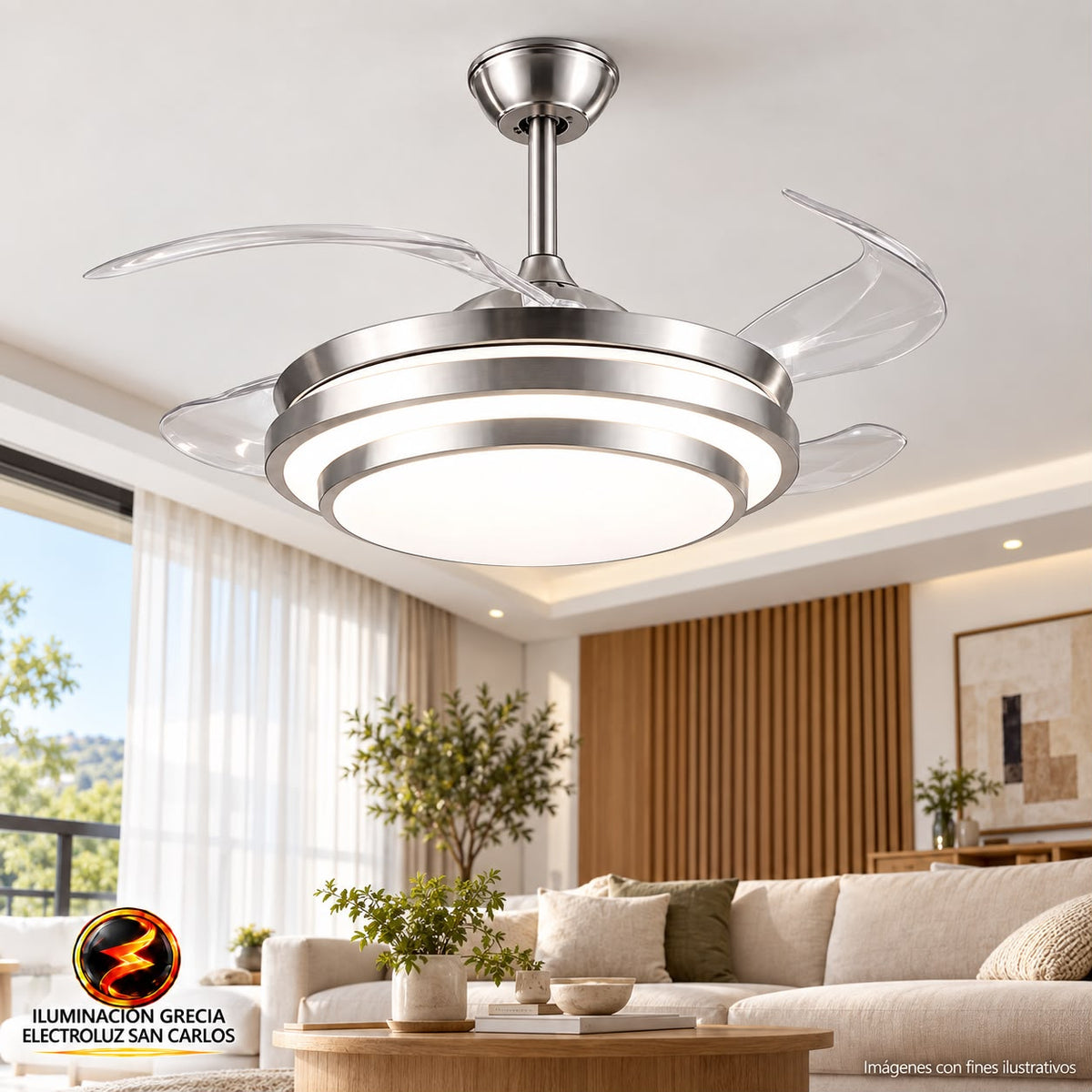 VENTILADOR DE TECHO CON LAMPARA 810