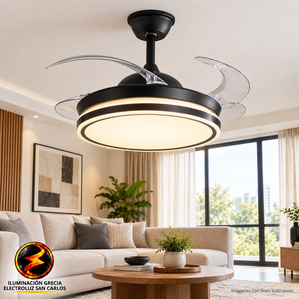 VENTILADOR DE TECHO CON LÁMPARA 9038