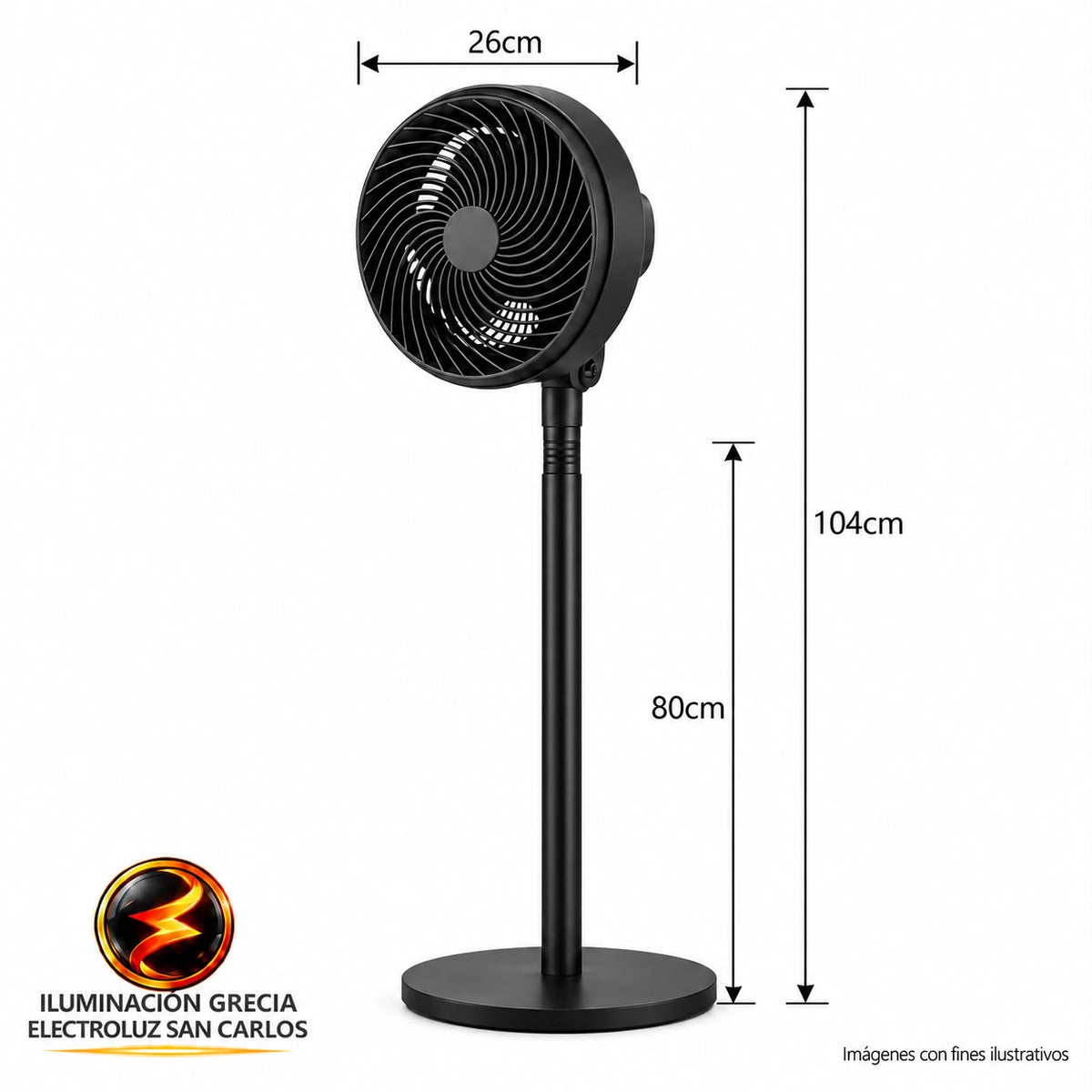 ABANICO DE PIE INTEXCO TIPO TURBINA 75W