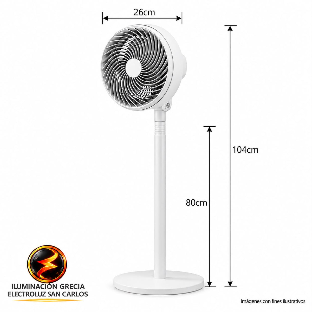 ABANICO DE PIE INTEXCO TIPO TURBINA 75W