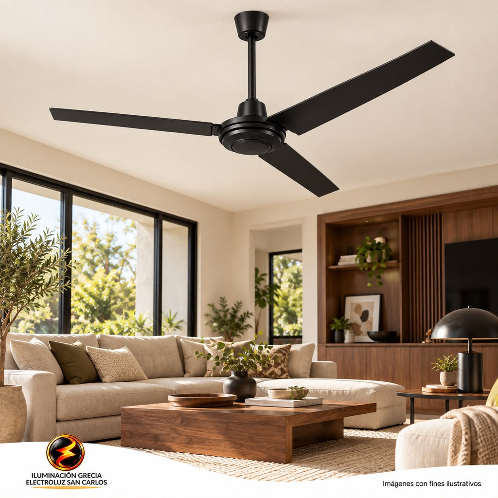 177-00099 /VENTILADOR DE TECHO 56 110V 5 VELOCIDADES NEGRO
