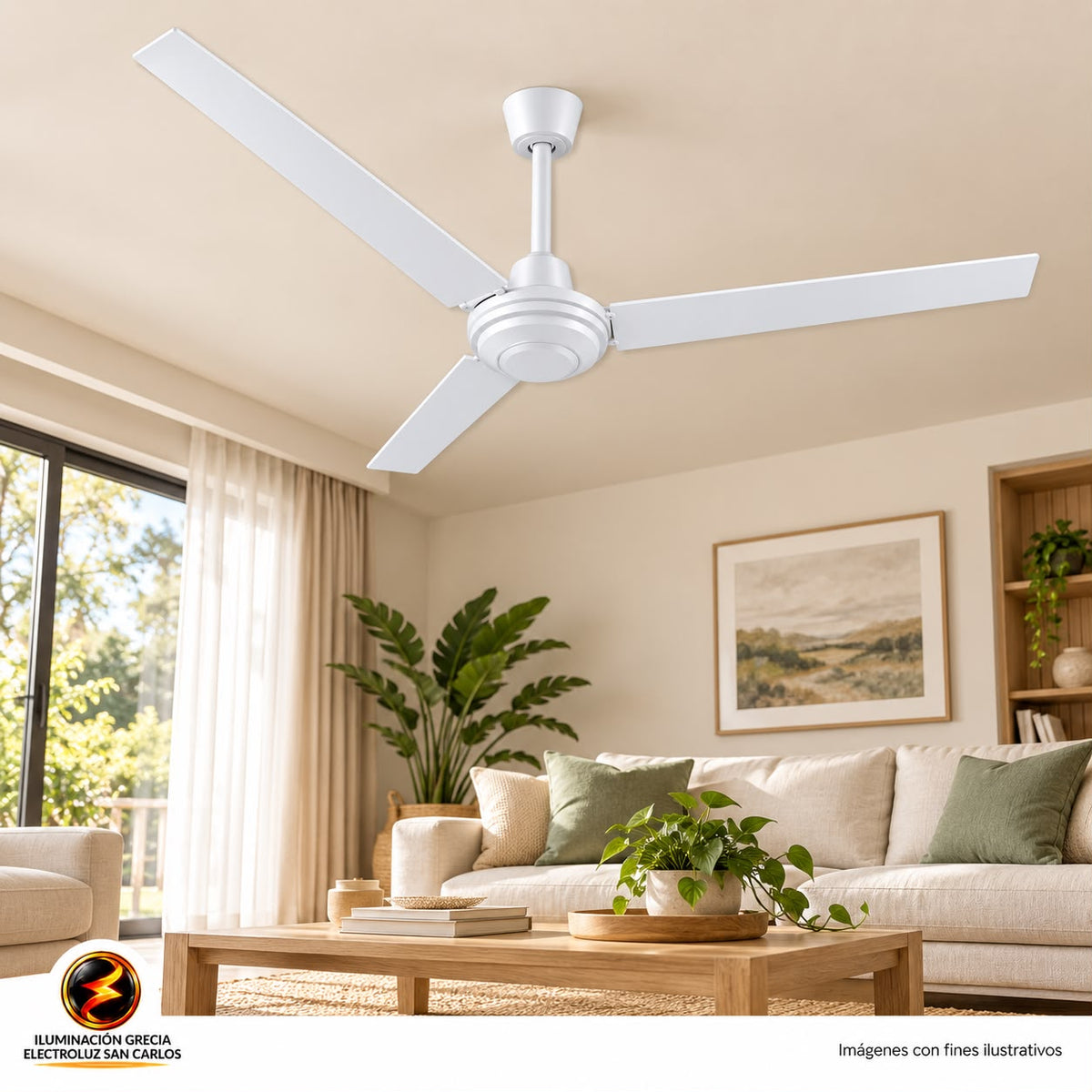 177-00143 /VENTILADOR DE TECHO 56 110V 5 VELOCIDADES BLANCO
