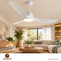 177-00127 /VENTILADOR DE TECHO LUZ LED334-WT 3CCT 20W 52 BLANCO CON CONTROL