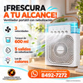 406-95/Ventilador De Aire Acondicionado Portátil Agua/Hielo 600ml AB678