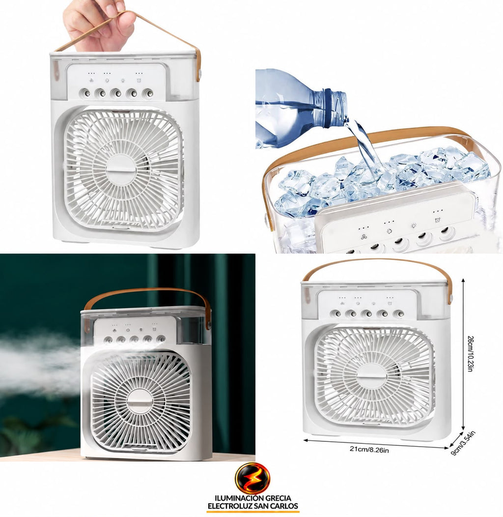 406-95/Ventilador De Aire Acondicionado Portátil Agua/Hielo 600ml AB678