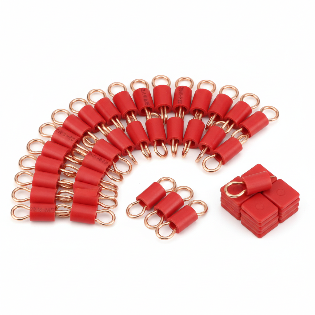 Terminal de Ojo 3mm Rojo 22-16AWG