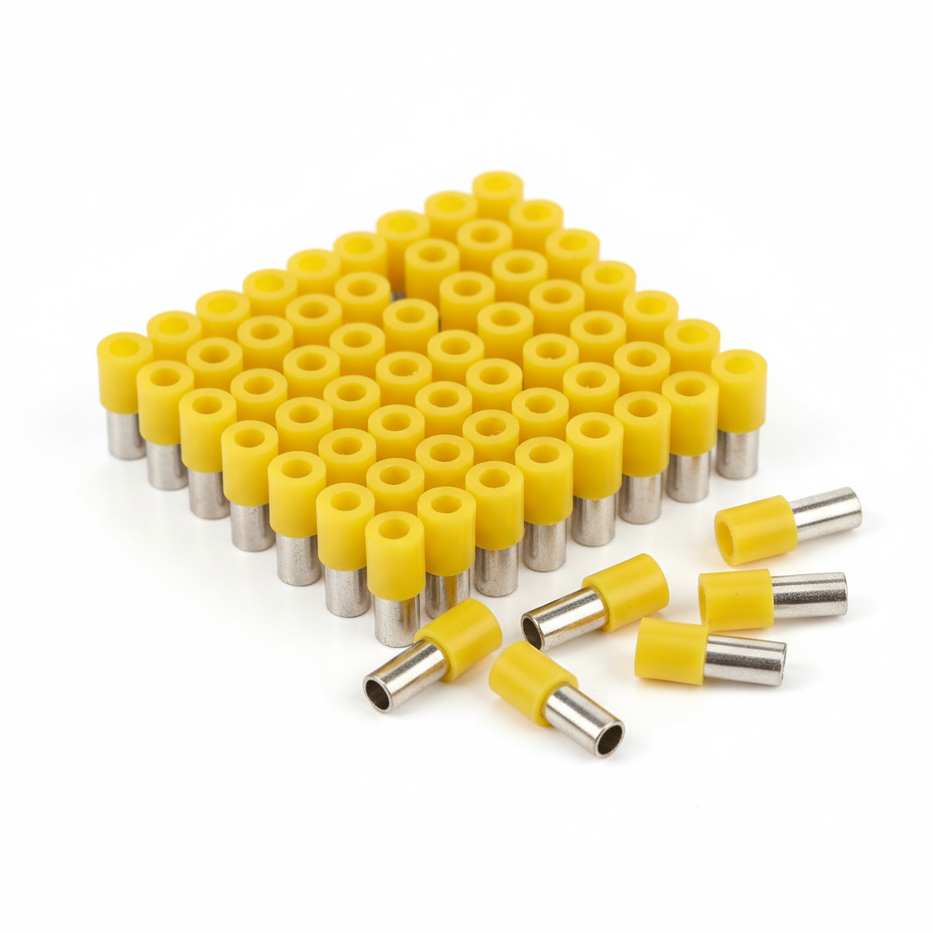 Terminal de Pin Hueco 18AWG Forro Amarillo